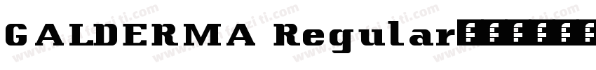 GALDERMA Regular字体转换